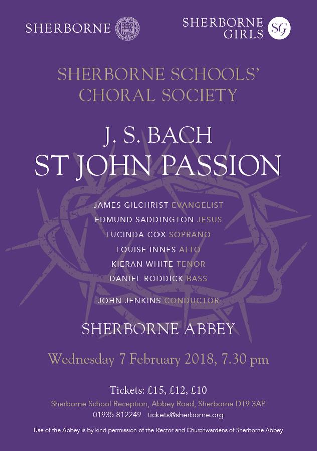 Choral Society to perform Bach's St John Passion